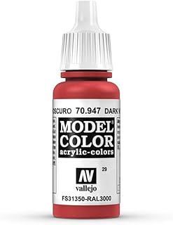 Vallejo Model Color 70947 Dark Vermillion (17ml)