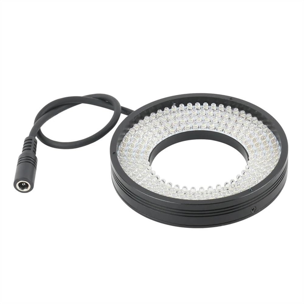 Mikroskop ze stopu aluminium, 196 sztuk, lampa pierścieniowa LED, lampa oświetleniowa mikroskopu, średnica robocza 55 mm, do przemysłowej kamery mikroskopowej
