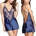 Lingerie,SMTSMT Women's Nightwear Sleepwear Babydoll Lace Dress (L, Blue)