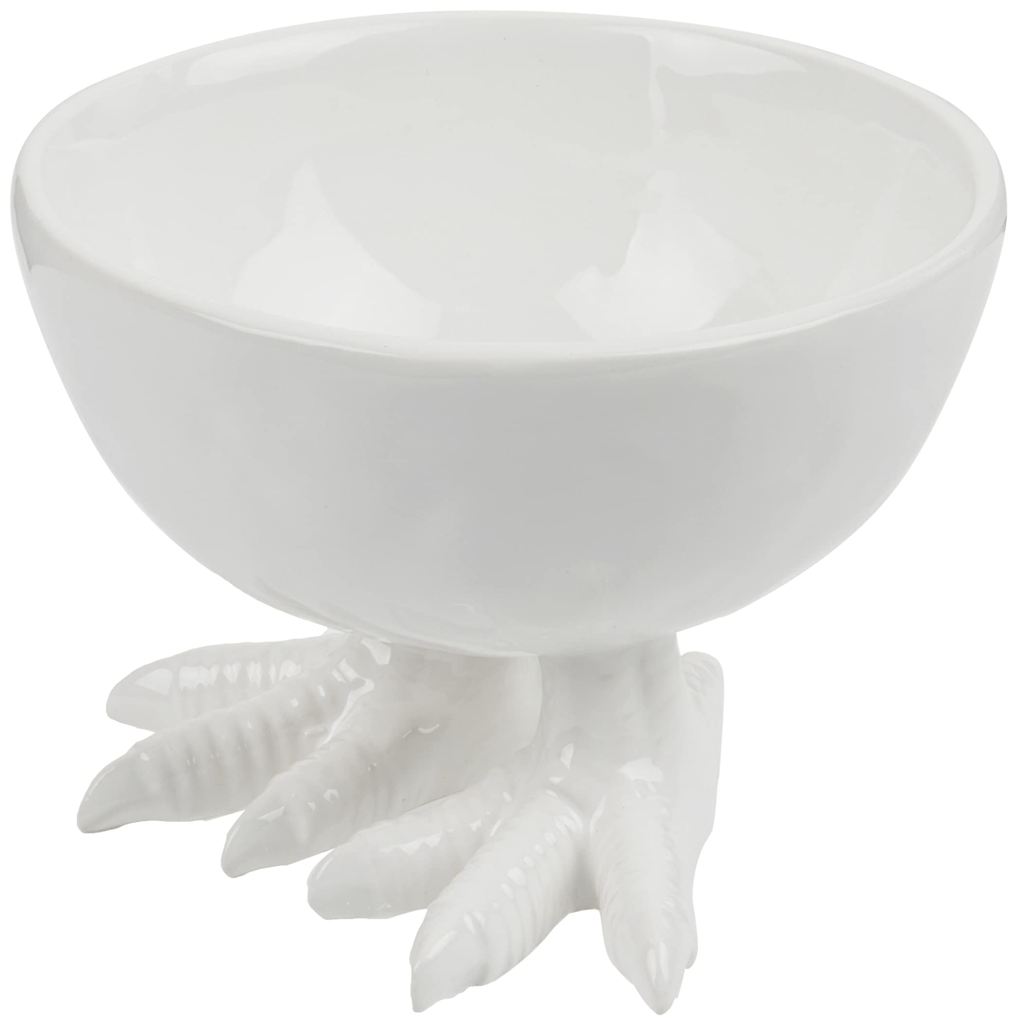 Rituali Domestici White Sullaia Bowl Hen Paws In Ceramic D13xh9 Cm
