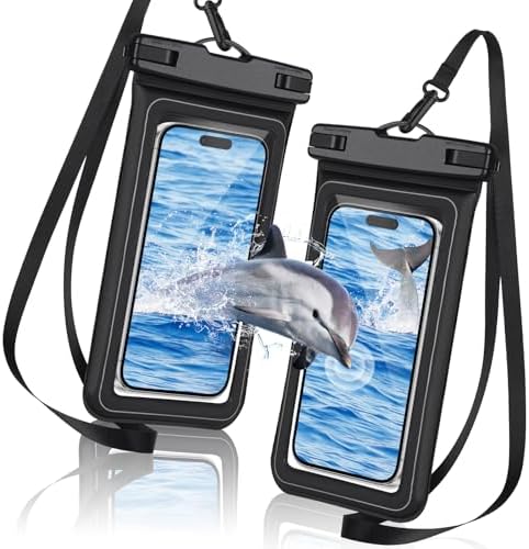 2PCS Pochettes Étanches Flottants Smartphone, IPX8 Pochette Étanc...