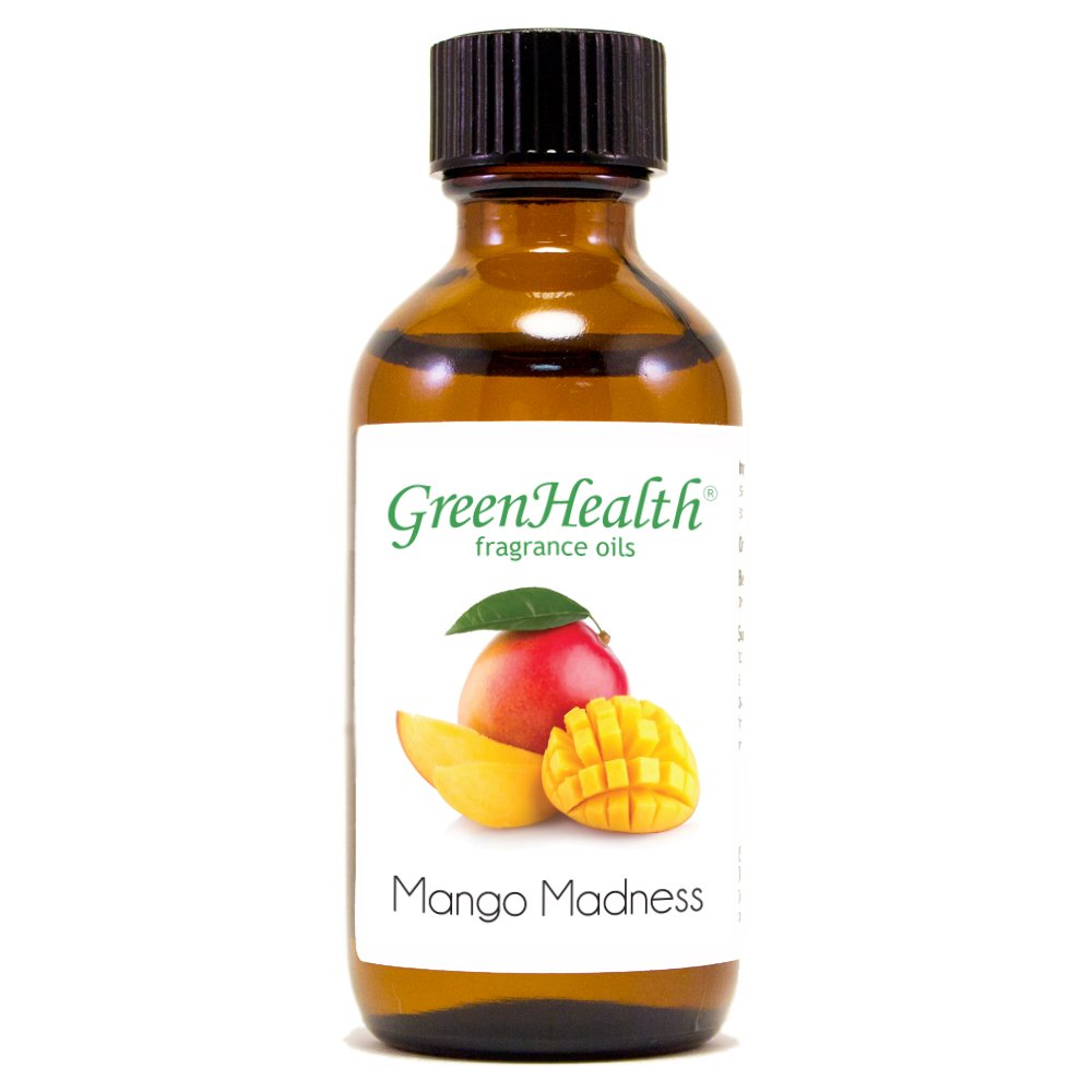 2 fl oz Mango Madness Fragrance Oil (Glass Bottle w/Cap) - GreenHealth