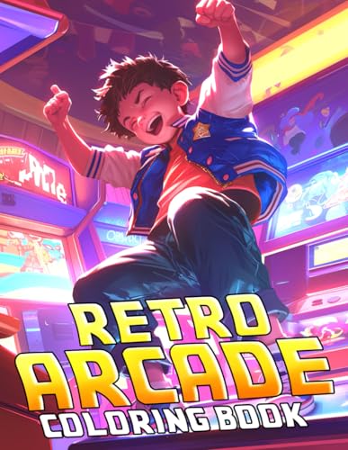 Retro Arcade Coloring Book: Unlock Endless Fun Coloring Pages with