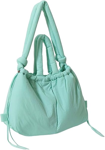 Borsa Zaino Puffer Donna | Tote Bag Leggero Gonfio | Zaino Con Coulisse | Poliestere | Moda Casual - Foto 4