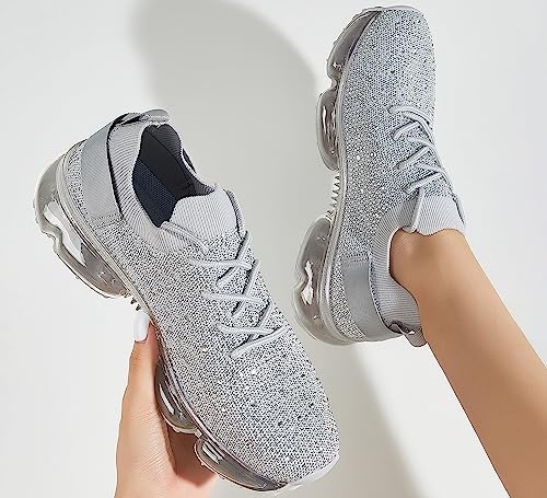 Image of LUCKY STEP Women Air Cushion Fashion Sneakers | Breathable Casual Comfortable Lightweight Walking Shoes