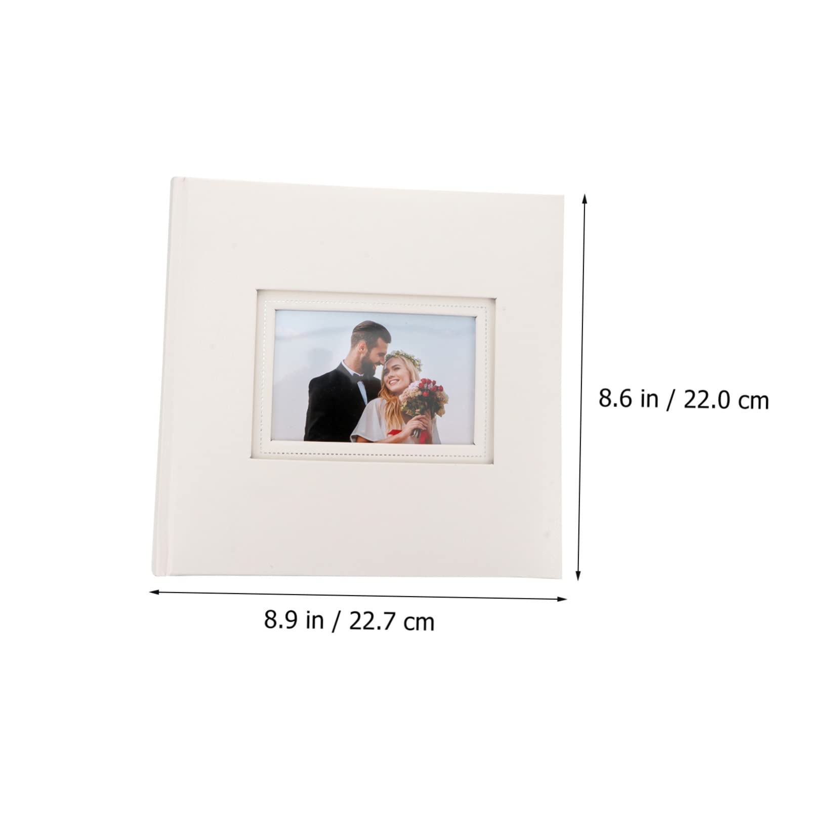 Álbum de Fotos de Bolsillos 200 Ranuras, Blanco Pp | Diseño Inserción y Papel, Formato 4r 6 Pulgadas, Libro Porta Imágenes para Guardar Postales