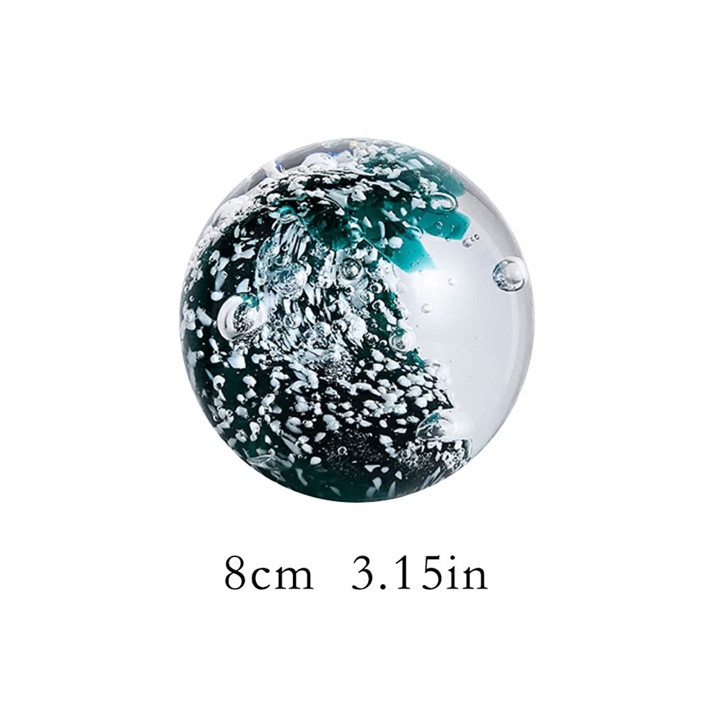 Kryształowa kula nowoczesna kreatywna fala oceaniczna kryształowa bombka ozdoby winiarska szafka do salonu szafka TV biuro dom dekoracja pulpitu Lensball fotografia