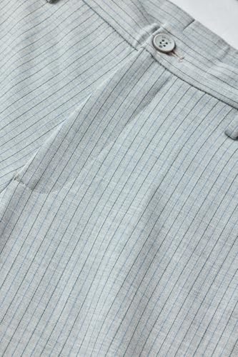 Image of SNITCH Men Formal Trousers | Tailored Pleated Design with Regular Fit & Smooth Texture | Premium Polyester Blend for Office, Meetings & Special Occasions