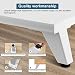 4 Piezas Blanco Patas Para Muebles Patas Regulables Para Muebles De Cocina...