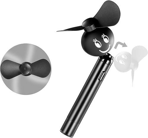 Miniatura 1 de GS - Ventilador de bolsillo, súper mini ventilador portátil con pilas AAA, pequeño ventilador personal de mano para viajes, eventos al aire libre,
