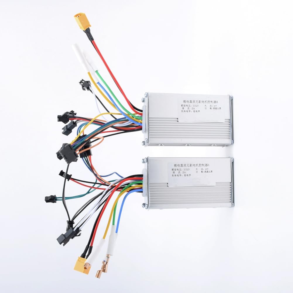 Controlador de motor eléctrico de 52 V 25 A 1200 W JP sin escobillas para scooter eléctrico A+B de doble accionamiento