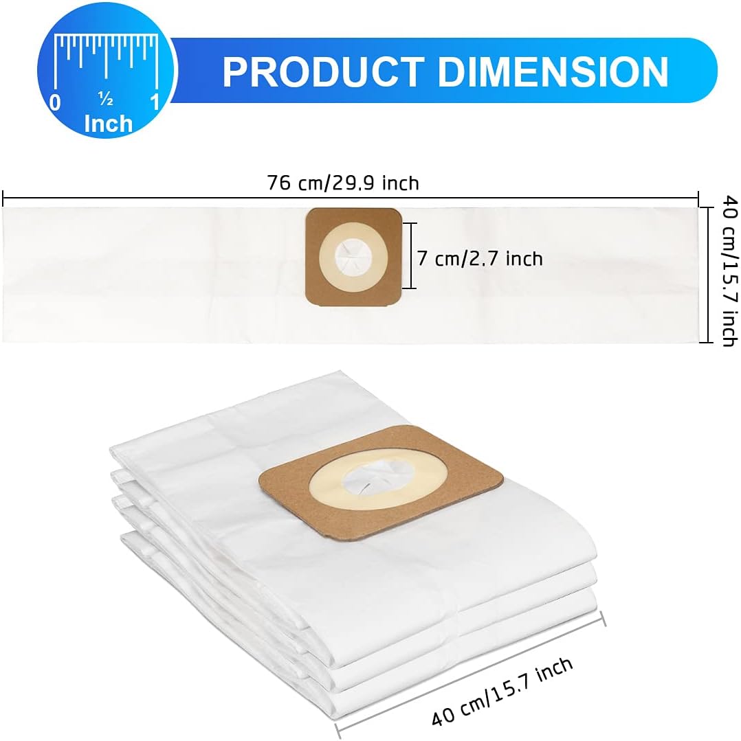 Jajadeal 4 Gallon Vacuum Bags Compatible with CRAFTSMAN CMXZVBE43270, Fine Dust Wet/Dry Vac Dust Collection Bags, 5 Pack : Tools & Home Improvement