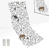 Niuohoy 6 Pack Tarantula Enclosure Accessories Jumping Spider Habitat Accessories with 16pcs Magnets Spider Terrarium Decoration Praying Mantis Habitat Jumping Spider Climbing Mesh (Black)