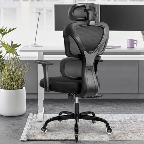 Dochair Silla De Oficina, Silla De Escritorio Ergonómica Con Soporte Lumbar Y 3d Reposabrazos, Silla Despacho Con Respaldo Alto, Transpirable, Máximo De 150 Kg Dochair Silla De Oficina, Silla De Escritorio Ergonómica Con Soporte Lumbar Y 3d Reposabrazos, Silla Despacho Con Respaldo Alto, Transpirable, Máximo De 150 Kg