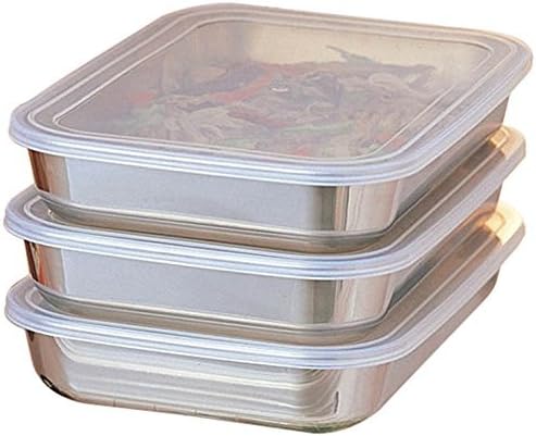 UchiCook 3-Piece Breading Trays, Silver