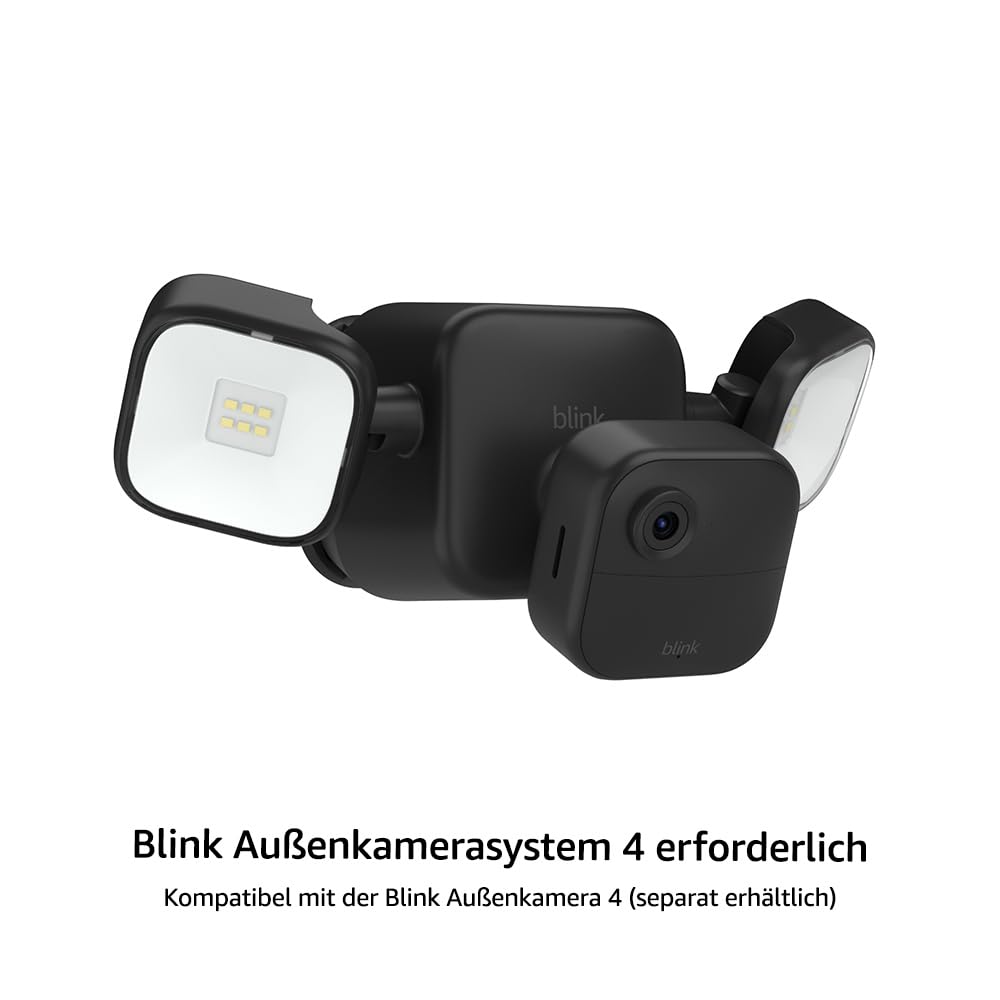 Blink Flutlichthalterung für Außenkamera (neueste Generation) | Kabelloses LED-Flutlicht mit 700 Lumen, zwei Jahre Batterielaufzeit | Benötigte Kamera und Sync-Modul nicht enthalten