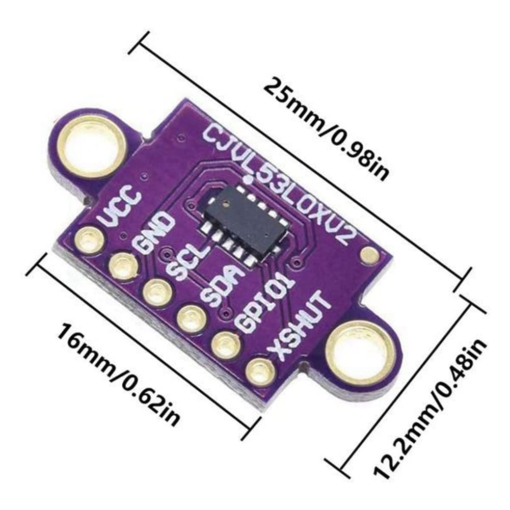 Un Module Distant I2C Distance Sensor 5-Pack VL53L0X Laser Ranging Sensors - Time-of ...