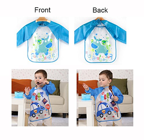 Echodone EO-CAS-H01 4 Packs Waterproof Children'S Art Smock Kids Painting Aprons Long Sleeve Smock thumb #4