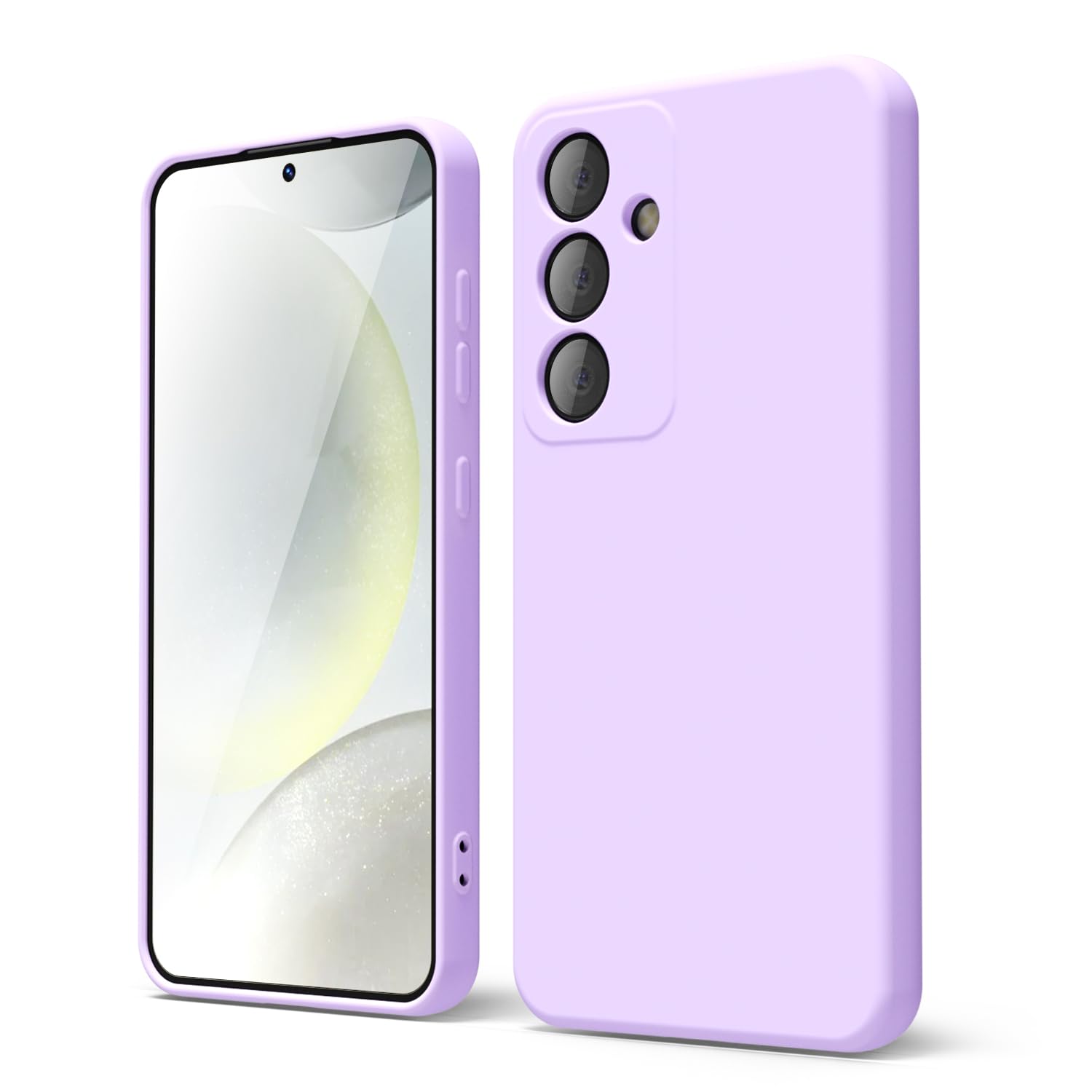 oakxco for Samsung Galaxy S24 Ultra Phone Case Liquid Silicone, Neon Bright Solid Color, Thin Slim Soft Rubber Gel Matte TPU Plain Simple Cover for Women Girl Cute, Hot Pink Fuchsia — view 41
