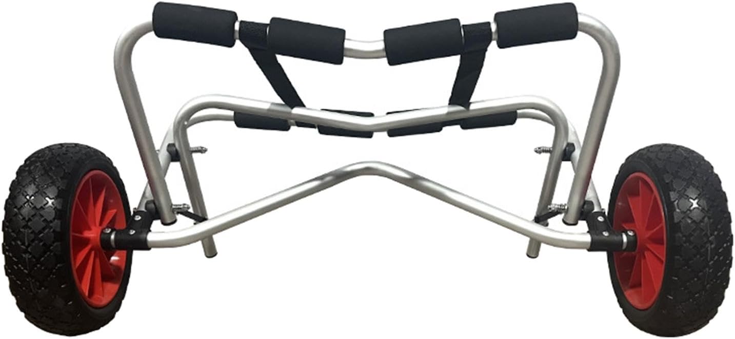 kowaku Kayak Trolley Carrier Cart Aluminum Equipment Hardware Beach Wheels Transport Cart for Outdoor Activities Water Sports