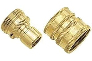09QCGT 2-Piece Brass Quick Connector Set for the Green Thumb