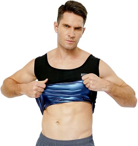 Miniatura 1 de Traje de sudor para sauna, pérdida de peso, camiseta con peso, chaleco de sauna, entrenamiento, ejercicio, gimnasio, manga corta, hombres y mujeres