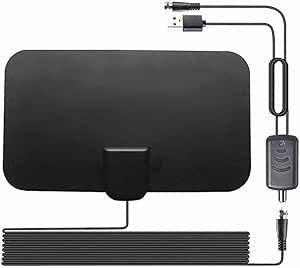 Digital HDTV 1500 Miles Antenna TV Aerial 4K 1080P HD Freeview Receiver ...