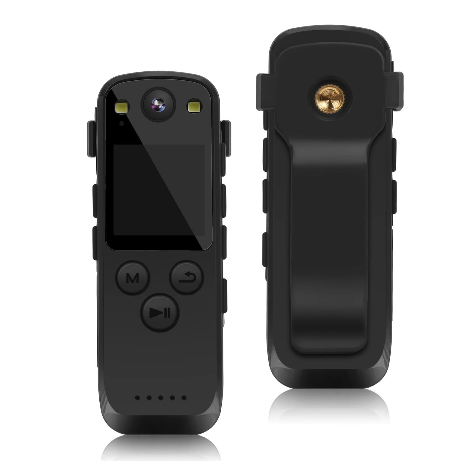 Kamera nasobna, A31 Mini aparat cyfrowy ekran FHD 1080P kamera montowana na ciele mała przenośna kamera ściśle kamera internetowa wideorejestrator samochodowy sport DV(With 8GB TF Card)