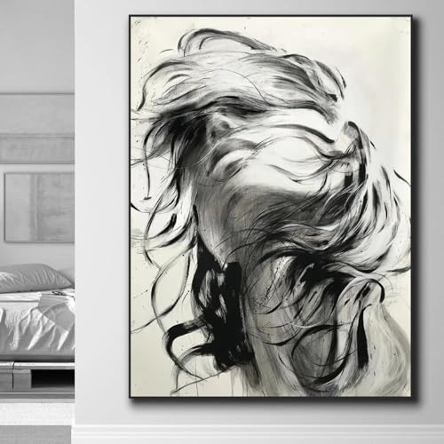 Impression visage femme KEBIA pour decorer un grand mur vide de salon ou chambre