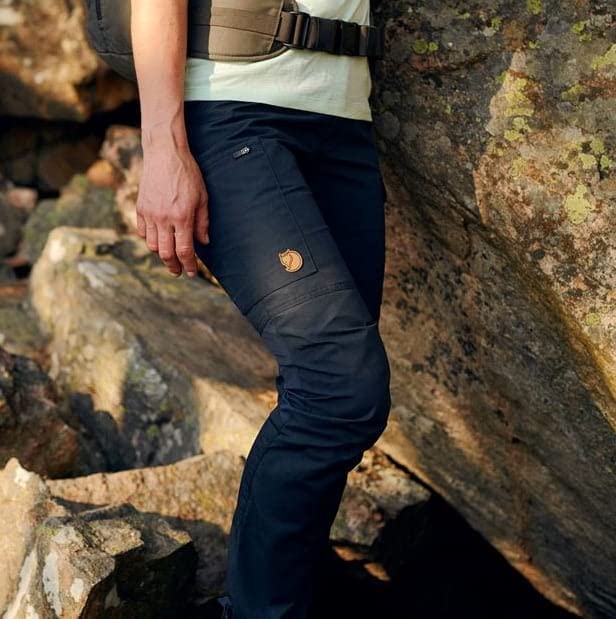 Image of Fjallraven Nikka Curved Women's Trekking Trousers - Water Resistant, Reinforced Fabric, Curved Fit - Hiking, Trekking
