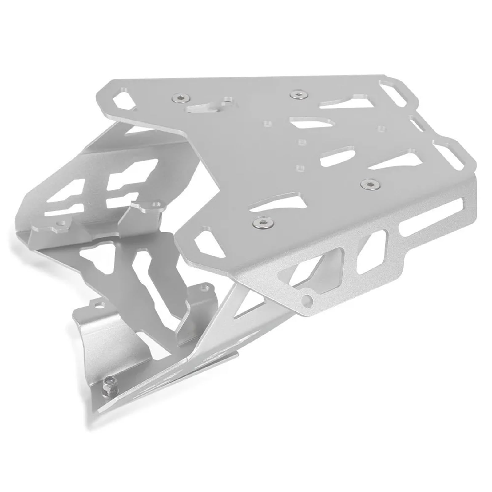 Uchwyt Topcase Zestaw tylnego bagażnika motocyklowego pasuje do Yamaha Tenere 700 T7 Rally T7 2019 2020 2021 2022 2024 2023 motocyklowy Wspornik(Silver)