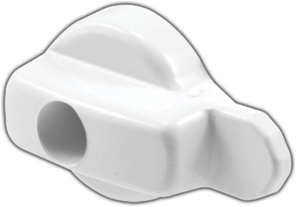 White Hinged Screen Door Latch for Andersen Doors