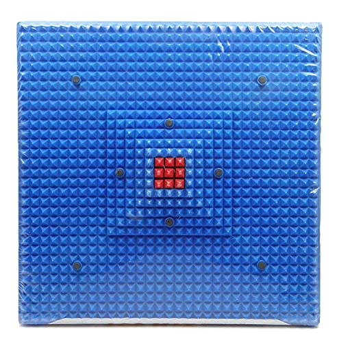 ACS MART Accupressure Reflexology Magnetic Pyramidal Therapy Energy Pain Relief Power Foot Health Deluxe Mats ACU-AM02D (BLUE)