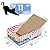 Conlun Cat Scratcher Box with Cat Scratching Board- Portable Cardboard Lounger for Feline Pet - Heavy-Duty Double-Sided Cardboard Cat Scratchers and Interactive Hole Design-Medium-Red