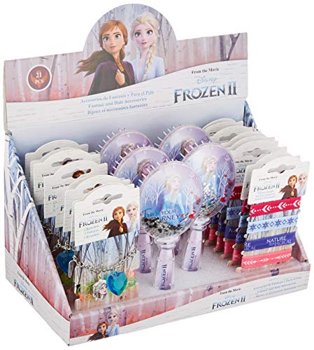 Accessoires cheveux Frozen 2 en présentoir de 500 g idéal pour la coiffure matinale