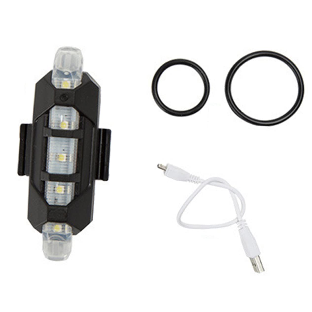 Gogogmee Rechargeable Red LED Bike Tail Light Safety Rear Light for Road Mountain Bikes Hour Shockproof Polymer Design