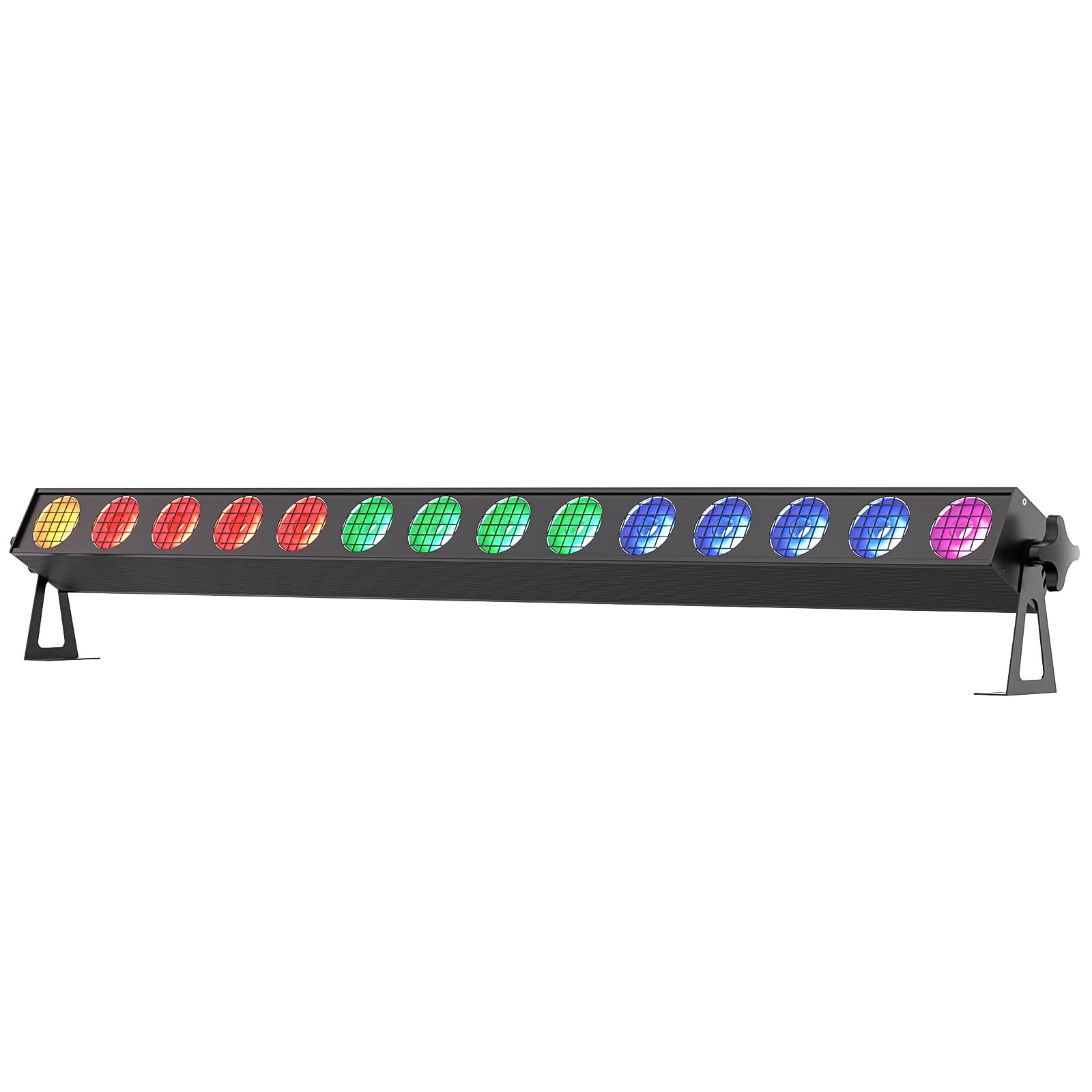 14 * 20W COB Wallwasher Luz de Escenario Barra, Foco de Efecto LED RGBW Ángulo de Haz 25° Control de Punto DMX512 Luz de Fiesta Estroboscópica para Dj Halloween Exteriores Disco