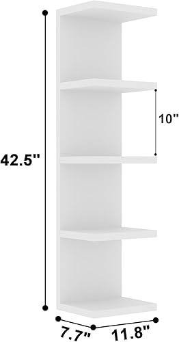 Miniatura 3 de 5 Tier Lack Floating Shelf, White Wall Shelf Unit,Display Shelf
