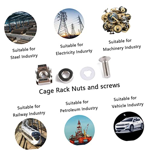 CIYODO 2 conjuntos de ferramentas de servidor de furos Mx prateleiras de armário gaiola de ferro M c