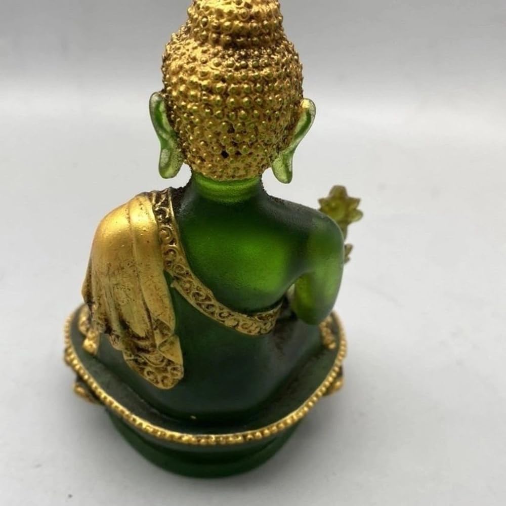 Estatua de Buda de medicina de cristal tibetano antiguo para decoración