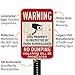 SmartSign-K-7484-HI Warning - Property Protected By Video Surveillance, No Dumping Sign By | 12