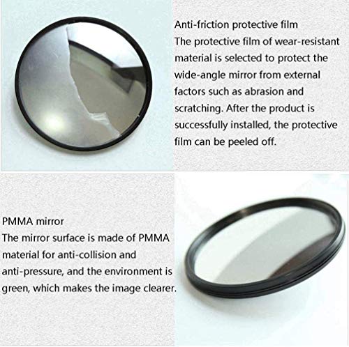 Miroir grand angle acrylique incassable orientable de coin 30cm - 4