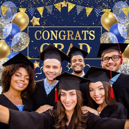 Fondo fotográfico graduación azul 10x8ft miniatura 2