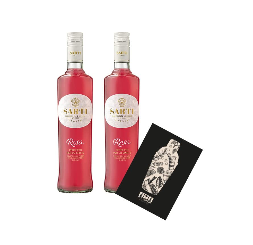 Sarti 2er Set Aperitif Rosa 2x 0,7L (14% Vol) Sarti Mailand Italien- [Enthält Sulfite]