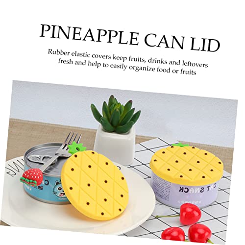 Cabilock 2Pcs Silicone Canning Convenient Lids Can Household Cat Replacement Canned Pet Protector Lid For Shaped Cats Covers Container Good Food Topper Mason Dog Cover Spoons Shape Jar #TOP4