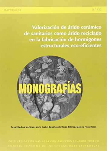 Valorización de árido cerámico de sanitarios como árido reciclado en la fabricación de hormigones estructurales eco-eficientes: 422