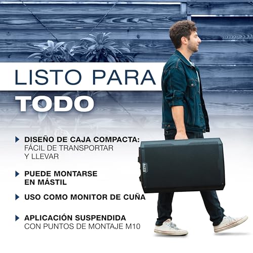 Miniatura 7 de Alto Ts415 Altavoz Autoamplificado 2500w 15 Pulgadas Con Mesa De Mezclas De 3 Canales, Streaming Bluetooth, Emparejamiento Inalámbrico De Altavoces, Dsp Y App