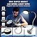Lamptobe 15W Magnetic Work Light,6000k Machine LED Work Light with Flexible Gooseneck and Magnetic Base,Shop Tool Lamp for Work Bench,Lathe,Sewing Machine, Grill,Shop,Industrial Lighting