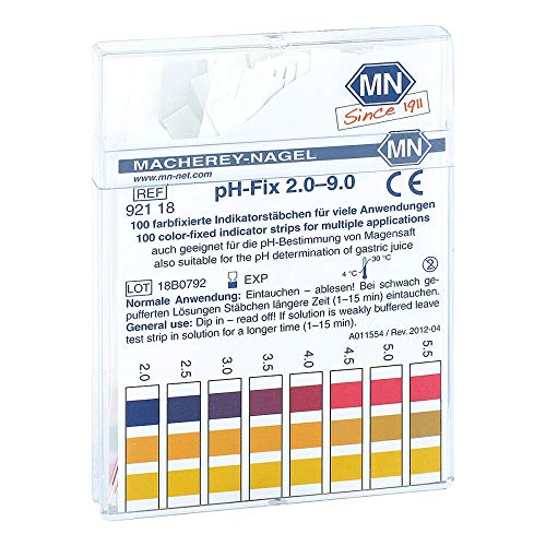 PH-FIX Indikatorstäbchen pH 2,0-9,0 100 St Cover