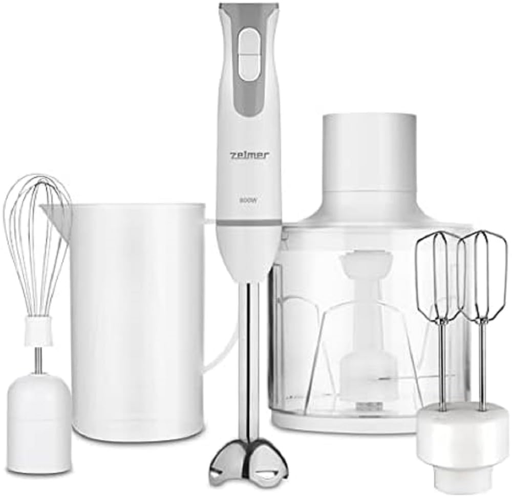 Zelmer Symbio Blender, Biały/Szary, 5 Elementów